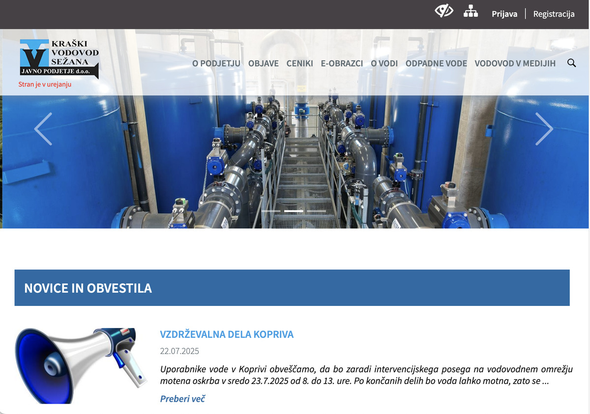 Krasˇki vodovod Sezˇana 1